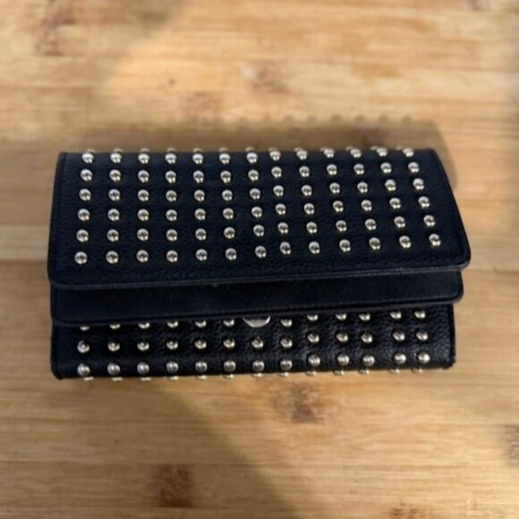 Studded Long Clutch Wallet - Coin Purse & Card Holder - Picture 2 of 16
